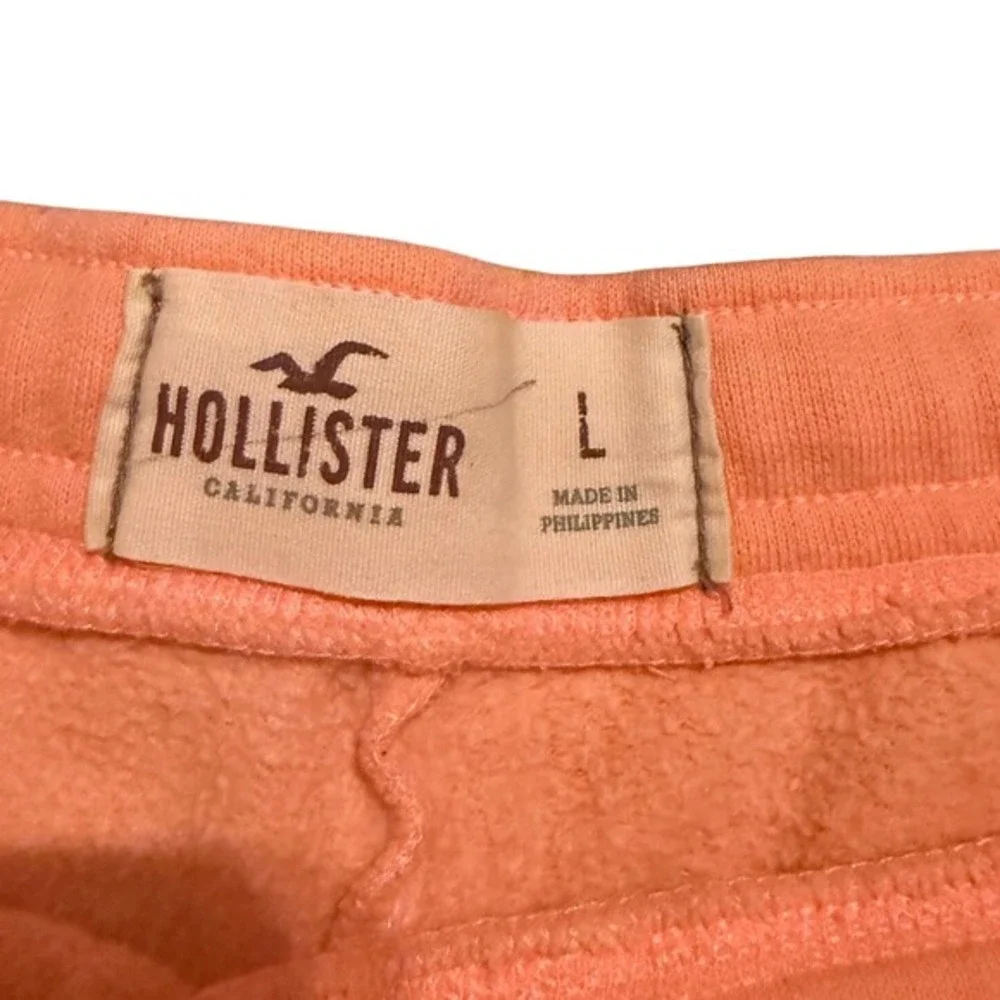 Y2K‎ Hollister Micro Mini Shorts Pastel Peach Retro Track Stripe Lounge Size L